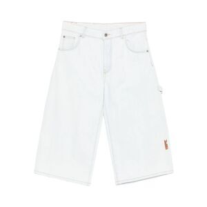 Off-White Blue Shorts - Knee-Length Shorts Women